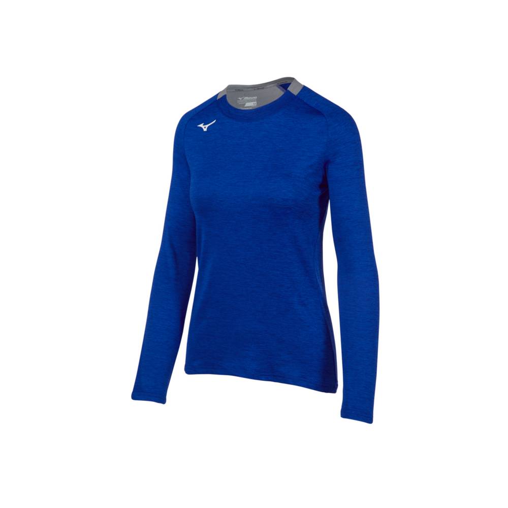 Mizuno Women's Alpha Long Sleeve Tops Royal (530039-FJR)